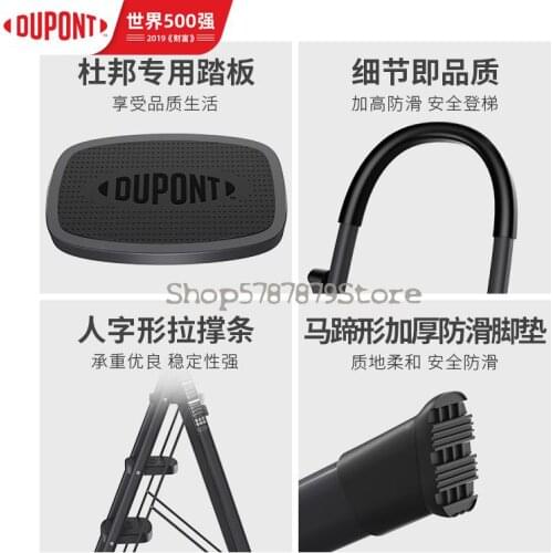 Ladder Family Folding Telescopic Miter Ladder Thickened Indoor Multi-function Staircase Engineering Ladder