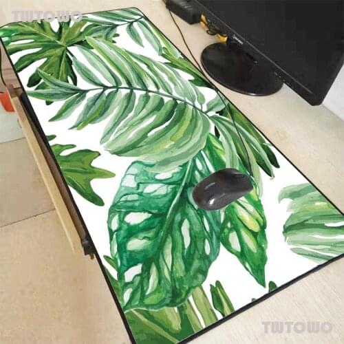 Leaves Wallpaper Large Gaming Mouse Pad Lockedge Game Mouse Mat for Laptop Keyboard Pad Desk Mat for Notebook Mousepad