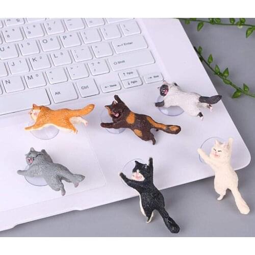 Cute Cat Mobile Phone Holder Suction Cup Mount Desktop Stand Tablets Desk Sucker Support Animal Holder Bracket For IPhone