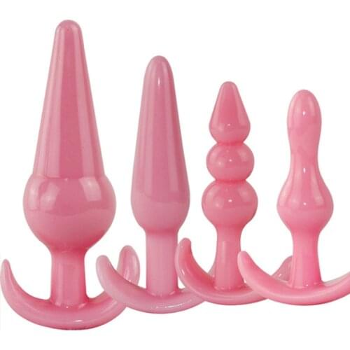 Mini Silicone Anal Plug Beads Jelly Toys Skin Feeling Dildo Adult Sex Toys for Men Butt Plug Sex Products Sex Toys for Women