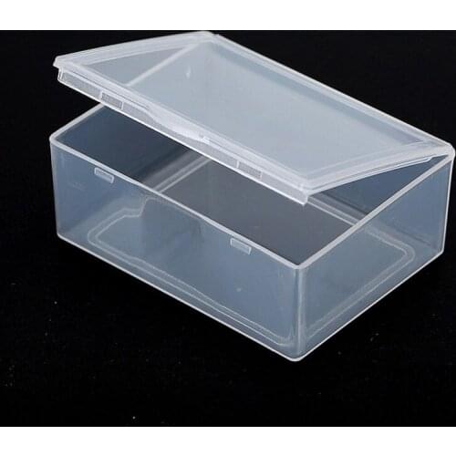 Mini Hard Clear Plastic Jewelry Necklace Craft Beads Makeup Storage Box Case/Organizer/Holder/Container W9292