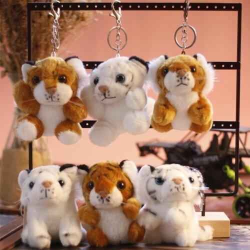 New Cute Exquisite tiger Action-rich doll plush toy very soft keychain Pendant baby Soothing doll christmase interesting gift