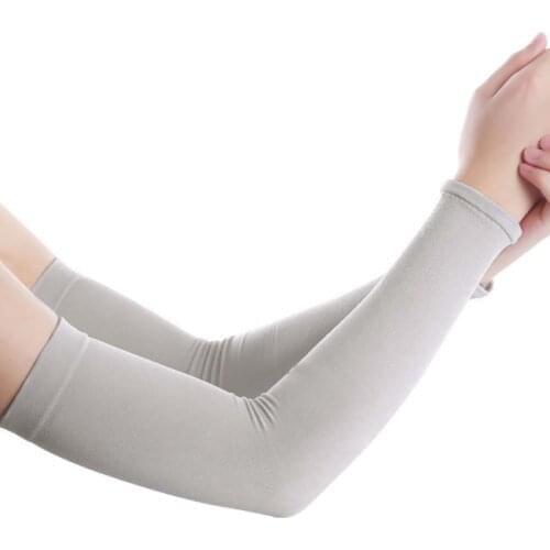 Soild Colors 1 Pair Riding Cooling Athletic Sport Skins Arm Sleeves Sun Protective UV Cover cycling Arm Sleeves