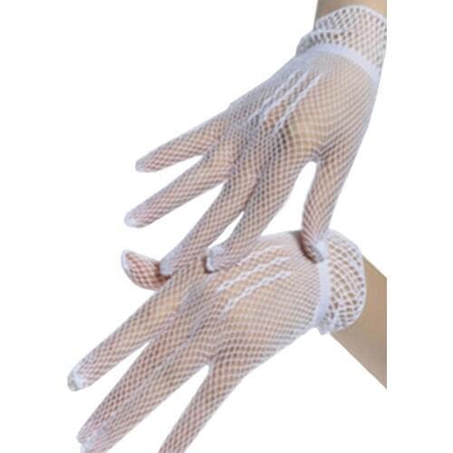 Full Finger Fishnet Gloves Dancing Prom Ceremony Gloves Performance Or Dance Gloves