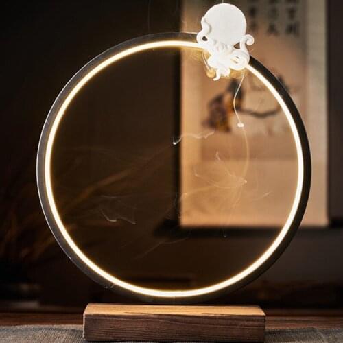 MLGB Buddha Hand Backflow Incense Burner Waterfall Incense Burner Lotus Holder Censer Fragrance Stand Decoration