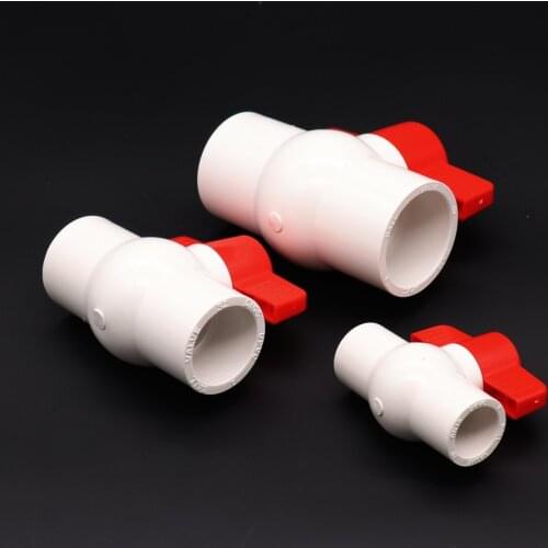 20/25/32mm/40mm Pipe PVC Valve Connector Water Pipe Fitting Ball Valve Water Pipe Valve Agriculture Garden Irrigation Fittings
