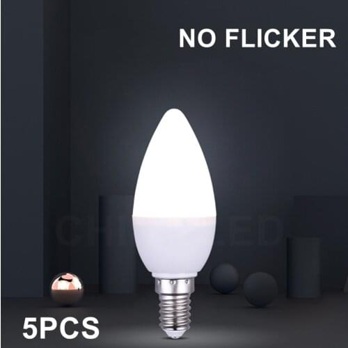 LED E14 Candle Bulb 5W 9W Lampada LED Lamp Indoor Light AC 220V 230V 240V E27 LED Chandelier Warm Cold White For Home Decoration