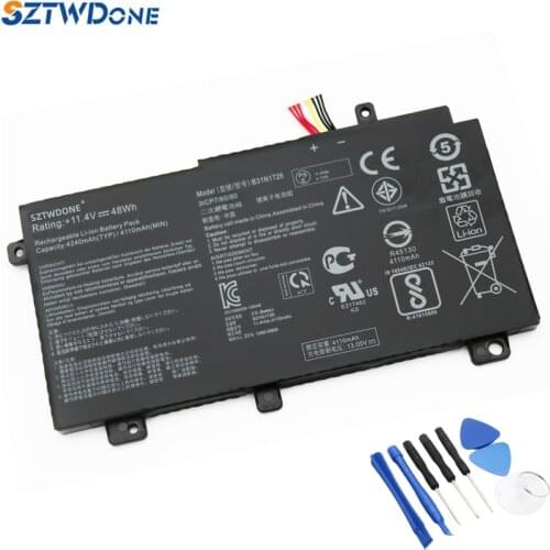 SZTWDONE B31N1726 Laptop battery for ASUS ZX80G ZX80GE FX80G FX80GD/GE/GM FX86G FX86F/FE/FM FX95G FX504G/GD/GE/GM FX505G FX505GE