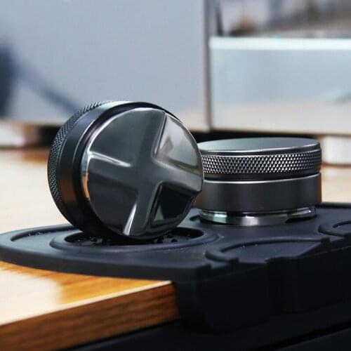 Coffee Tamper 51/53/58/58.35MM 304 Stainless Steel Coffee Distributor Coffee Powder Hammer Convex Base Coffee Accessories