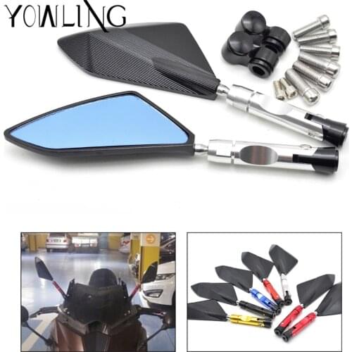 Universal motorcycle Scooter Rearview Mirrors for yamaha YZF R125 R15 R25 r 125 15 25 mt-07 mt-09 mt 07 09 MT-09 FZ07 FZ09 MT-10