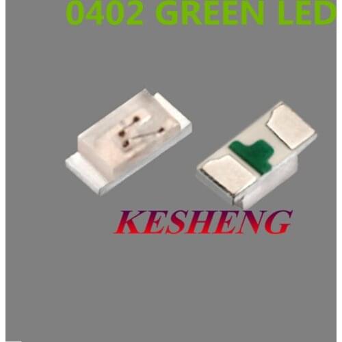 0402 1.0X0.5mm Green light SMD LED Lamp SMD light-emitting diode 6000PCS