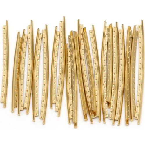 1Set (21 Pieces) Gold Guitar Family Copper Fret Wire For Guitar Bass 2mm High Quality