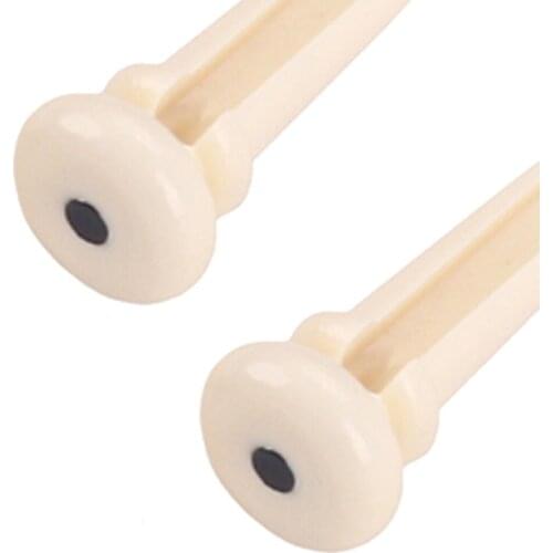 4pcs Acoustic Bass Guitar Bridge Pins Saddle For Bass Guitar Replacement