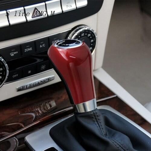For Mercedes w204 w212 Auto modification Gear Shift Cover Car stickers and decals Trim styling For C E A G class CLS accessories