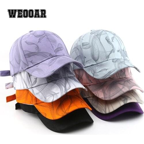 WEOOAR 2021 Womens Baseball Cap for Men Snapback Trucker Hat Cotton Fitted Cap Black Man Brand Casquette Hip Hop Dad Hats MZ163