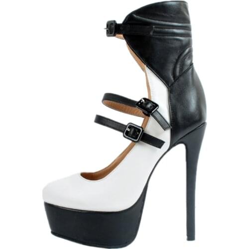 Stiletto Sandals 16CM Platform High Heel Sandals Fashion Open Toe Buckle Gladiator Sandal Summer Platform Sexy Pole Dance Shoes