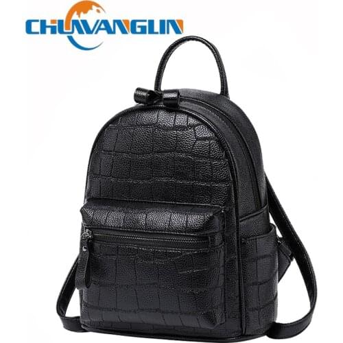 Chuwanglin Backpack Women PU Leather Travel Backpacks Women Back Pack For Teen Girls Fashion Schoolbag Bagpack 5071026