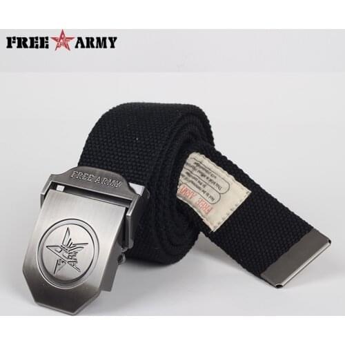Designer Belts Women Brand Men Belts Thicken Canvas Military Belt Army Tactical Belt Strap Camouflage Army Green Khaki Black