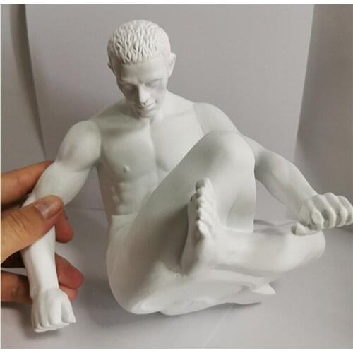 GREEK MYTHOLOGY SCULPTURE ACHILLES WARRIOR STATUE RESIN ART&CRAFT DESKTOP RETRO HERO CHARACTER FIGURINES HOME DECORATE R2757