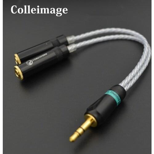 Hifi Stereo 3.5mm Male to 2 3.5mm Female Cable Nordost odin 3 Line In Car Aux Cable Headphone Amplifier