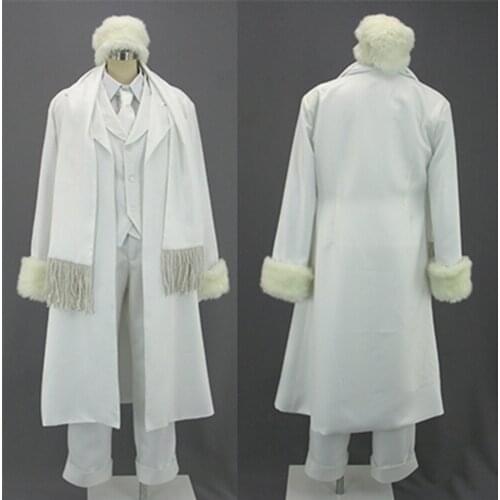 Hellsing B-girly card cosplay costume set top+pant+coat+vest+hat+scarf