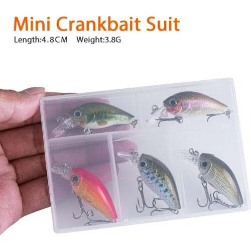Hot Suit 48mm/3.8g Hard Artificial Bait Mini Crankbait Fishing Lures Floating Wobblers Lure for Fishing