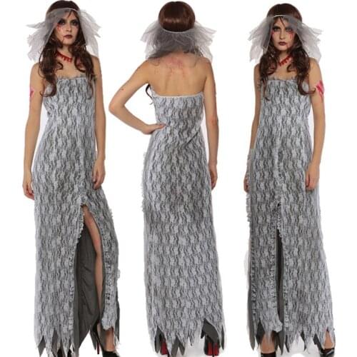 Halloween Costumes for Women Ghost Bride Cosplay New Horror Zombie Costume Bar Party Stage Vampire Demon Costumes Masquerade