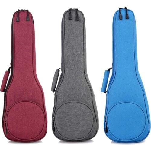 Round Pocket Ukulele Case 10mm Sponge Portable Waterproof Ukulele Bag Cover Cute Ukulele Backpack