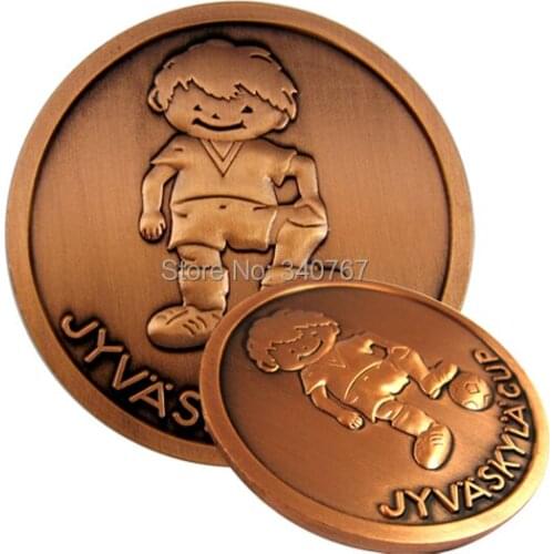 Best price of custom souvenir double sides coins with defferent types