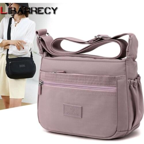 2021 New Solid Color Designer Ladies Shoulder Bag High-quality Nylon Womens Wallet Fashion Casual Women Messenger Bags Bolsos