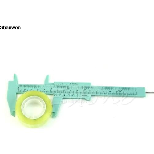 Caliper 6Inch 150mm Plastic Ruler Sliding Gauge Vernier Caliper Jewelry Measuring M126 hot sale