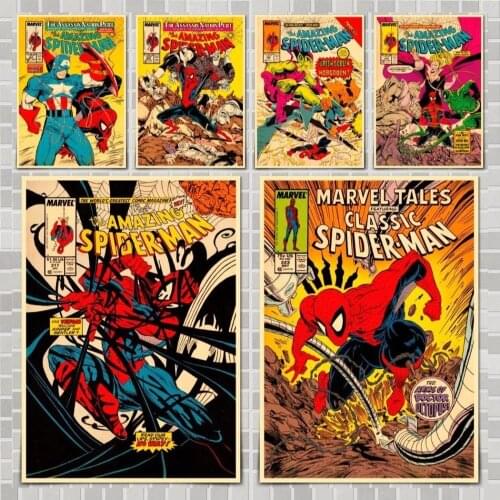 Marvel Hero Movie Poster Wall Stickers For Home Room Bar Decor Art