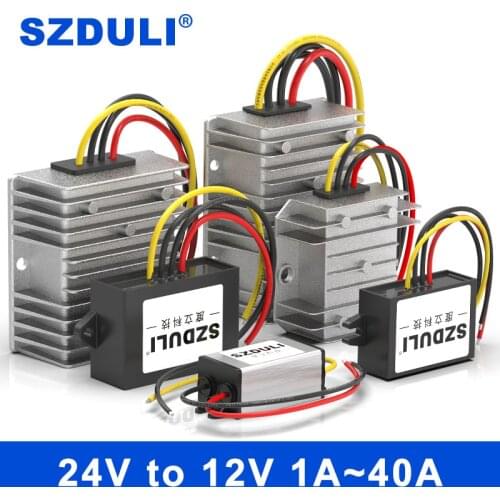 24 V to 12 V 1A 3A 5A 8A 10A 15A 20A 30A 40A paso DC convertidor 24V to 12V voltios DC-DC regulador de voltaje para coches Solar