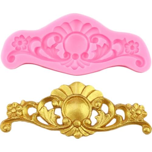 Relief Cake Border Silicone Mold Wedding Fondant Cake Decorating Tools Cupcake Topper Molds Candy Clay Chocolate Gumpaste Moulds