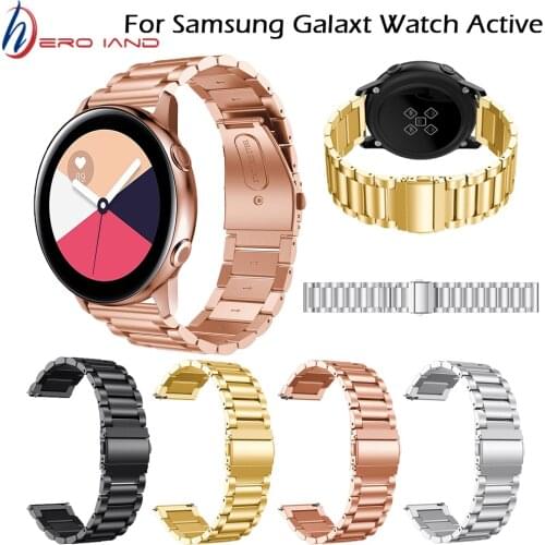 20mm Stainless Steel Watchband for Samsung Galaxy Watch 42mm Smart Watch Strap for Samsung Galaxy Watch Active 2 Gear S2
