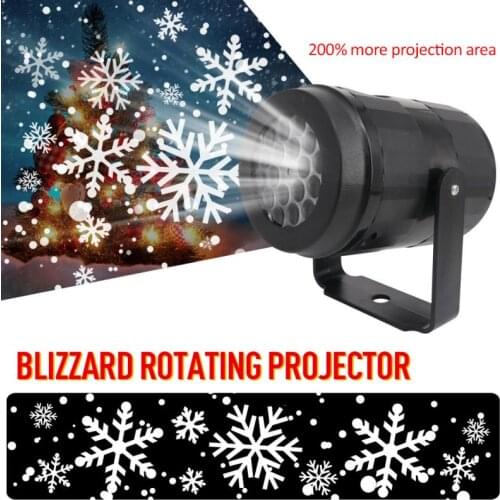 Christmas Lights Snowflakes LED Projector Light Mobile Laser Outdoor Blizzard Indoor Models Increase Stage Effect Illusion