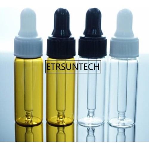 5ml Glass Essential Oils Glass Dropper Bottles Refillable Clear Glass Bottles Dropper Fragrance Vials F1246