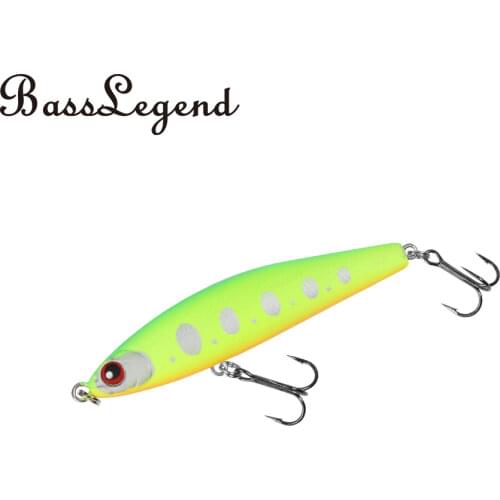 BassLegend Fishing Sinking Stickbait Pencil Wobble Walk The Dog WTD Sea Bass Trout Long Cast Megnetic 60mm 7g Blues Code