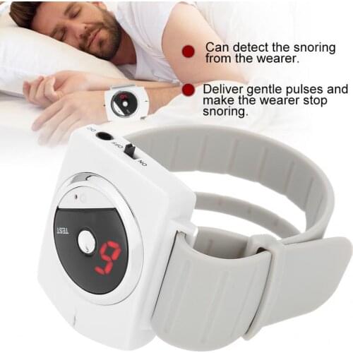 Intelligent Snore Gone Wristband Biosensor Far Infrared Ray Stop Snoring Anti Snoring Wristband Watch Sleeping Aid Health Care