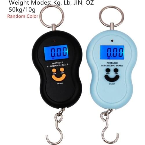 50kg/10g Hook Scale Hanging Balance Travel Gram Pocket Scale With backlight Kitchen Weighing Tool Fishing Steelyard 40%OFF