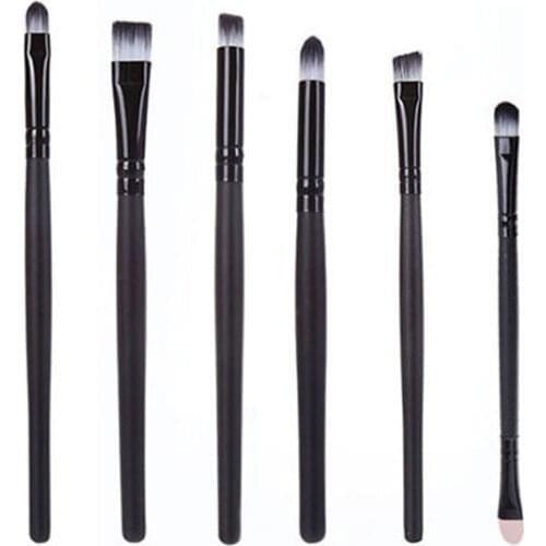 High Quality 6PCS/SET Makeup Kit Cosmetics Brush Set Eyeshadow Eyeliner Feather Nose Smudge Tools Makeup Tools