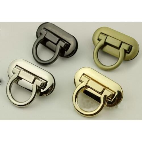 10 Pieces Luggage hardware accessories die-casting twist buckle mortise lock butterfly lock bag handbag lock buckle