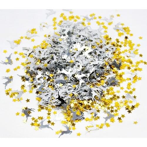 30g Mixed Snowflakes Sequins Acrylic Sprinkles Mini Christmas Tree Santa Claus Confetti Xmas Decoration DIY Crafts Xmas Supplies
