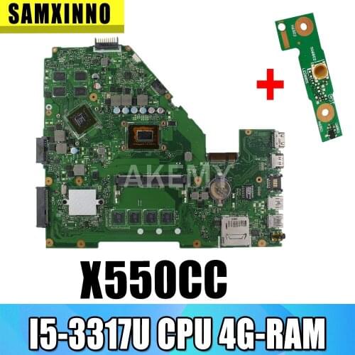 Akemy X550CC Motherboard GT720M I5-3317U For Asus X550C X550CL X552C laptop Motherboard X550CC Mainboard X550CC Motherboard