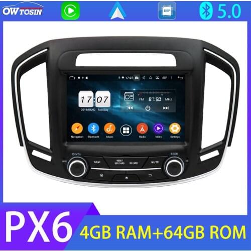 4G SIM PX6 4+64G Auto Stereo Android 10 Car DVD Multimedia Player For Opel Vauxhall Insignia Buick Regal GPS Radio Carplay WiFi