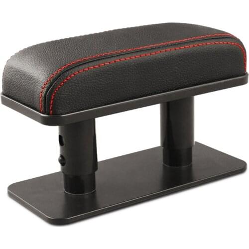 Car Armrest Left Elbow Soft PU Cushion Supports Rest Pad Anti-Fatigue Car Door Armrest With Adjustable Height