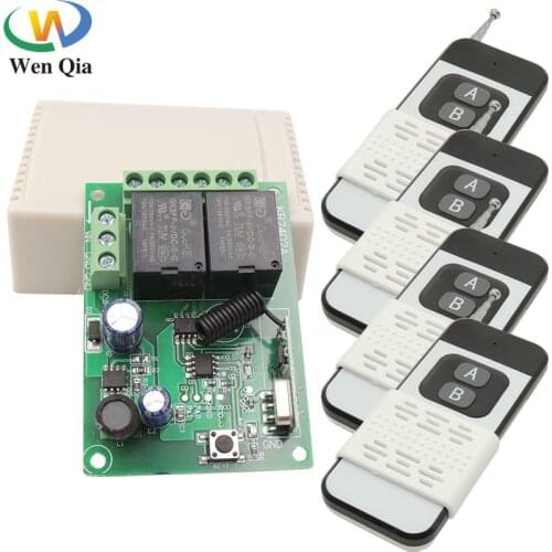 433MHz Remote Control Long Range 1000m Wireless Transmitter DC 6-30V 2CH RF Receiver Universal For Garage/Gate/Motor/Light/Lamp