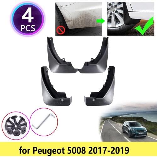 For Peugeot 5008 2017 2018 2019 Mudguards Mudflap Fender Universal Set Mud Flap Flaps Splash Guards Front Rear Wheel Accessories