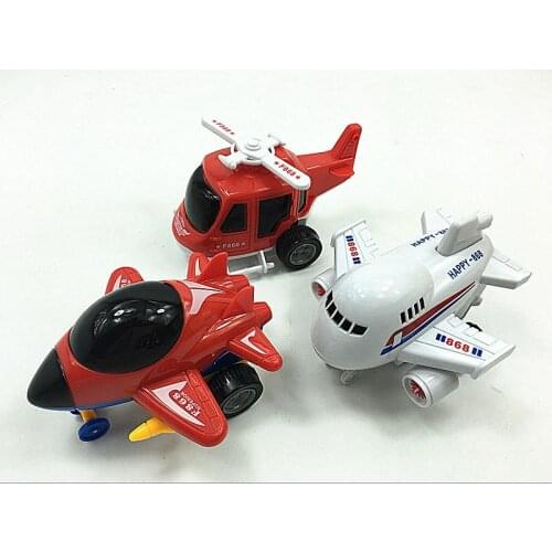 Kids Cartoon Inertial Small Aircraft Helicopter airplane toy car Model Baby Educational Toys for children toddler boy plane toys