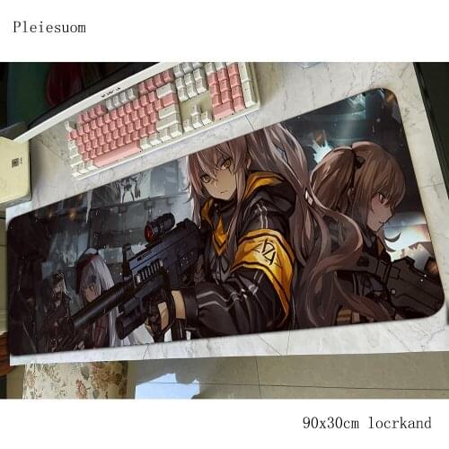 Girls Frontline mouse pad 90x30cm gaming mousepad anime hot sales office notbook desk mat High-end padmouse games pc gamer mats
